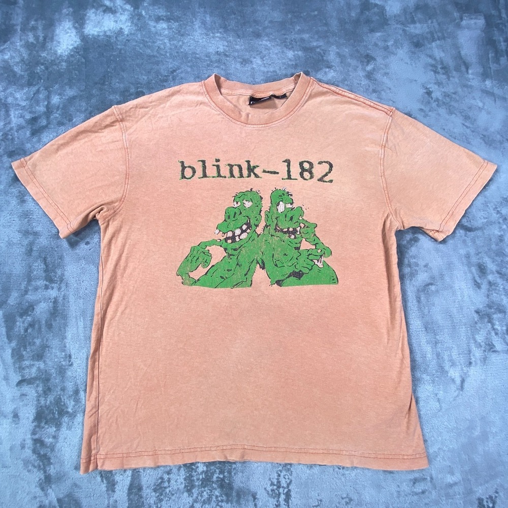 BLINK-182 Wasting Time T Shirt Mens Medium Tour Tee Delonge Hoppus Barker Faded